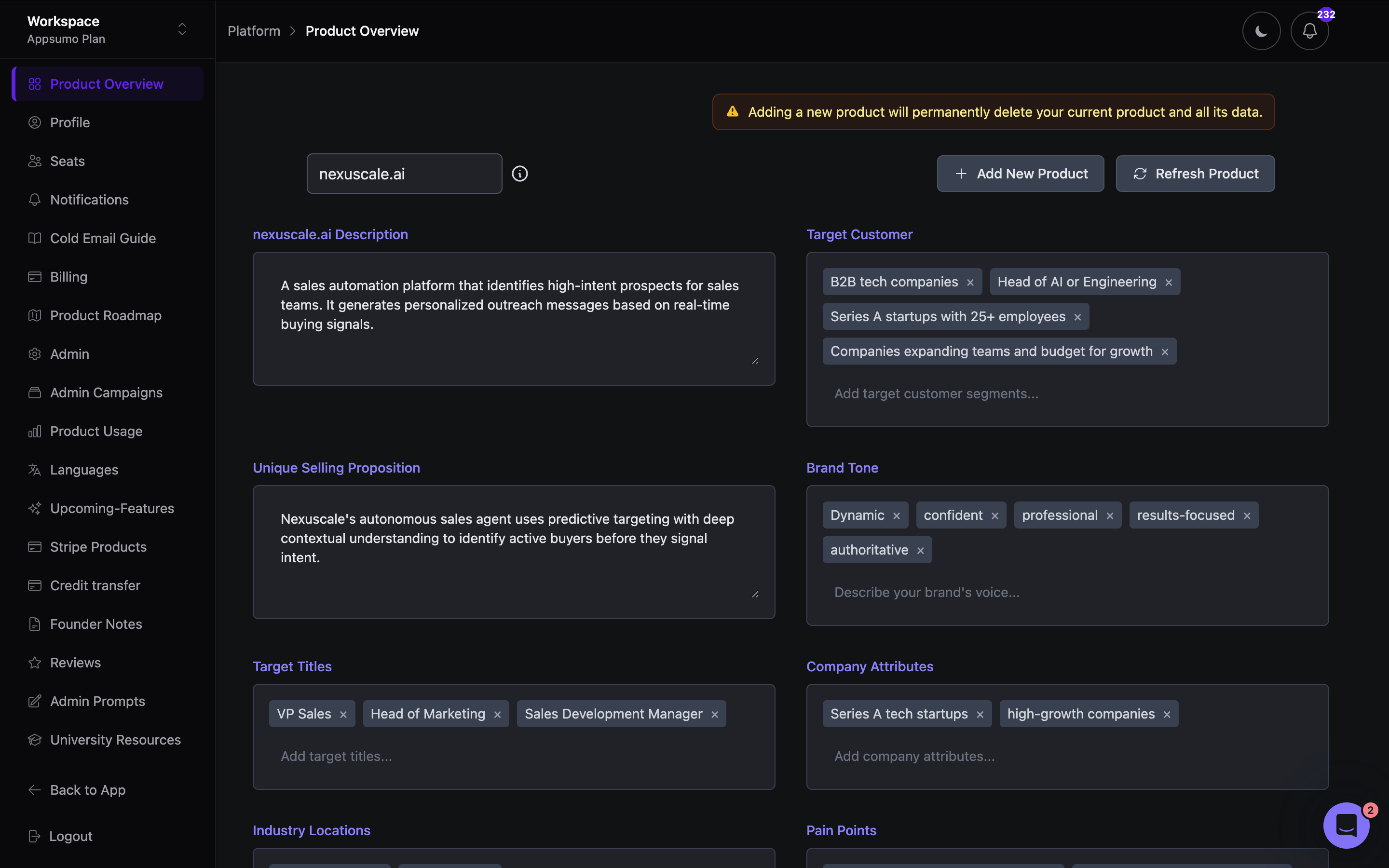 nexuscale Lead Selection